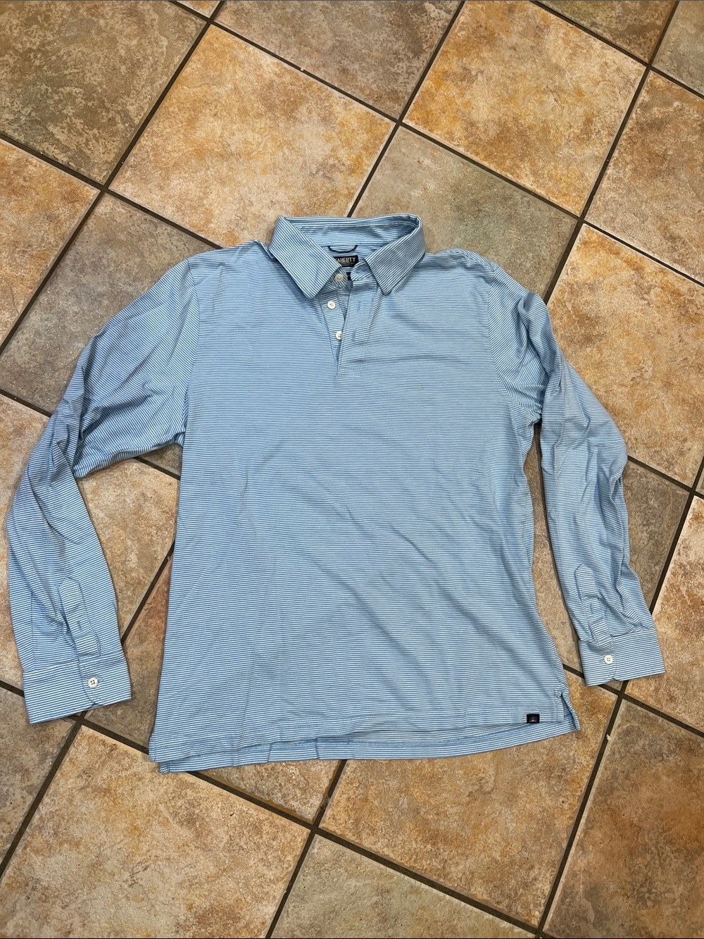 Faherty long sleeve polo